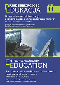 					View Vol. 11 (2015): The role of entrepreneurship in the socio-economic development of spatial systems
				
