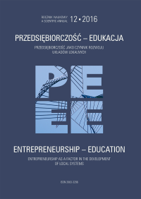 					View Vol. 12 (2016): Entrepreneurship as a factor in the development of local systems
				