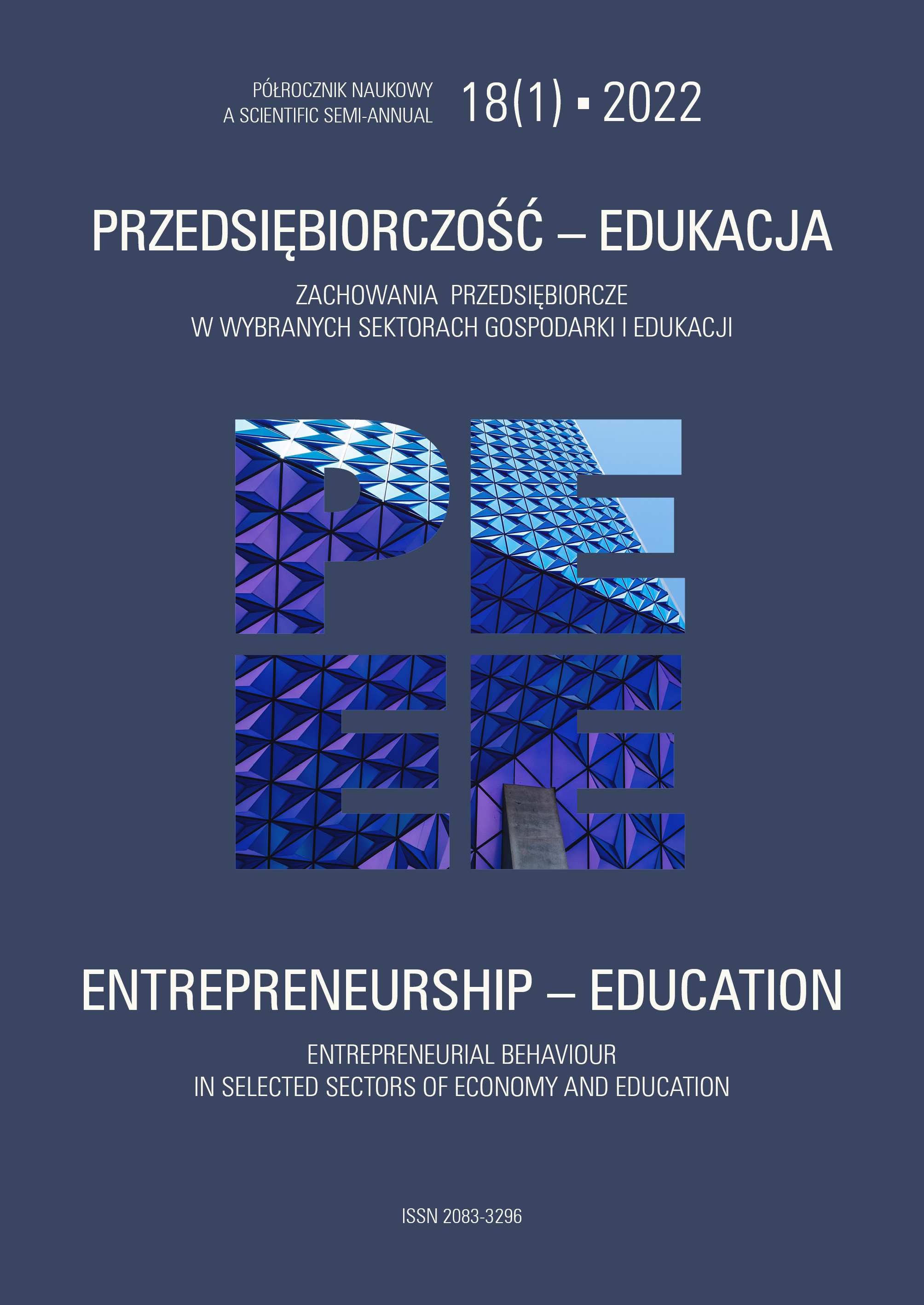 					View Vol. 18 No. 1 (2022): Entrepreneurial behaviour in selected sectors of economy and education
				